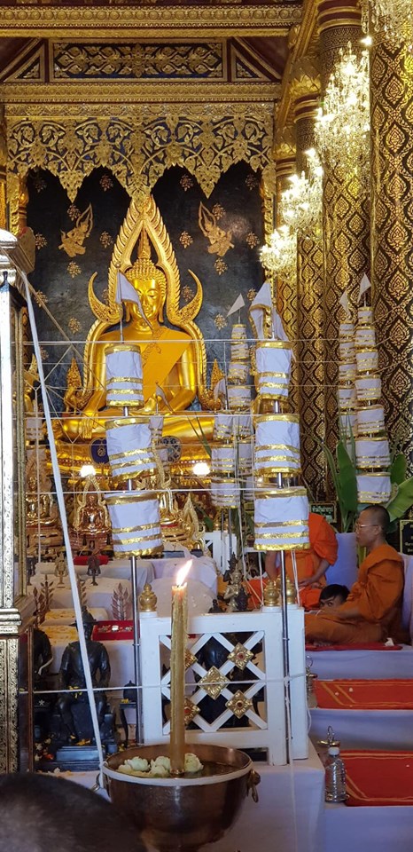 พระนางพญา(มนต์พระกาฬ) หลังพระสีวลี ปัดผงเงิน เนื้อผง ปี2562