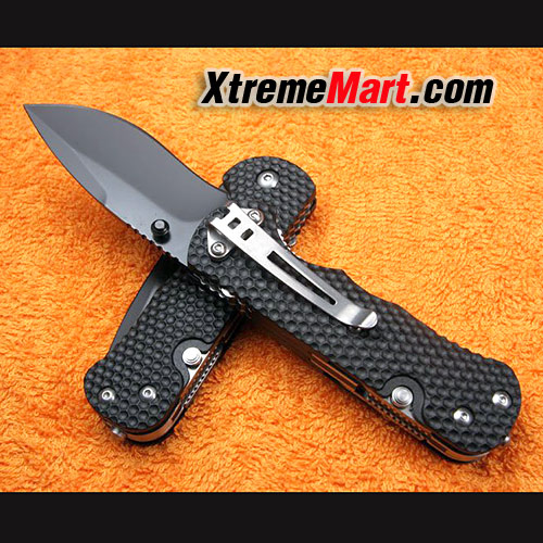 มีดพับ SANRENMU รุ่น 7045 SRM G10 (ด้ามสีดำ) 4 in 1 Multi-functional tools Knife ZB4-T21