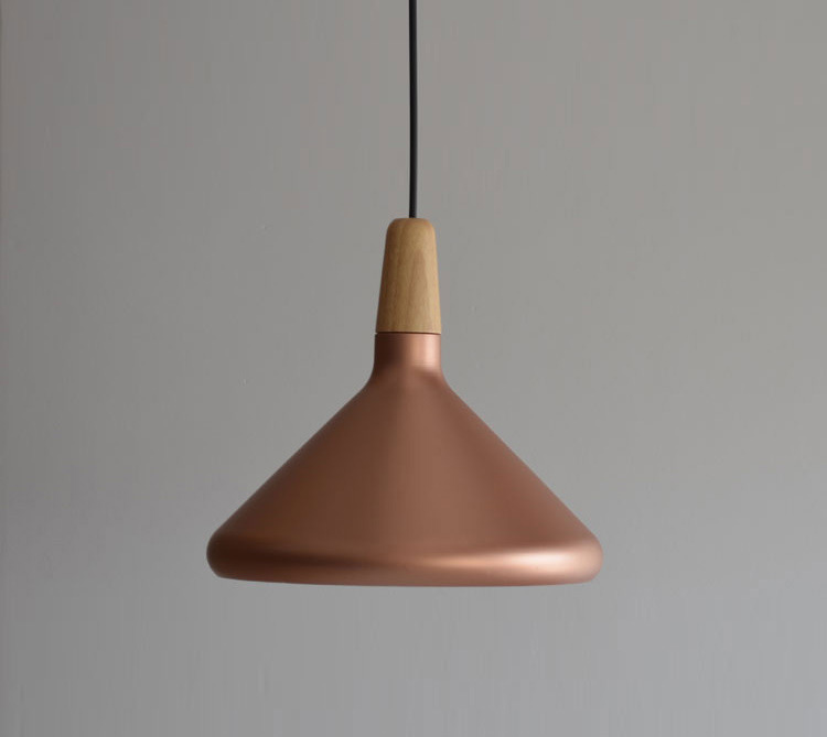 โคมไฟแขวนเพดานกว้าง 27cm มีจุกไม้ [RG2726]