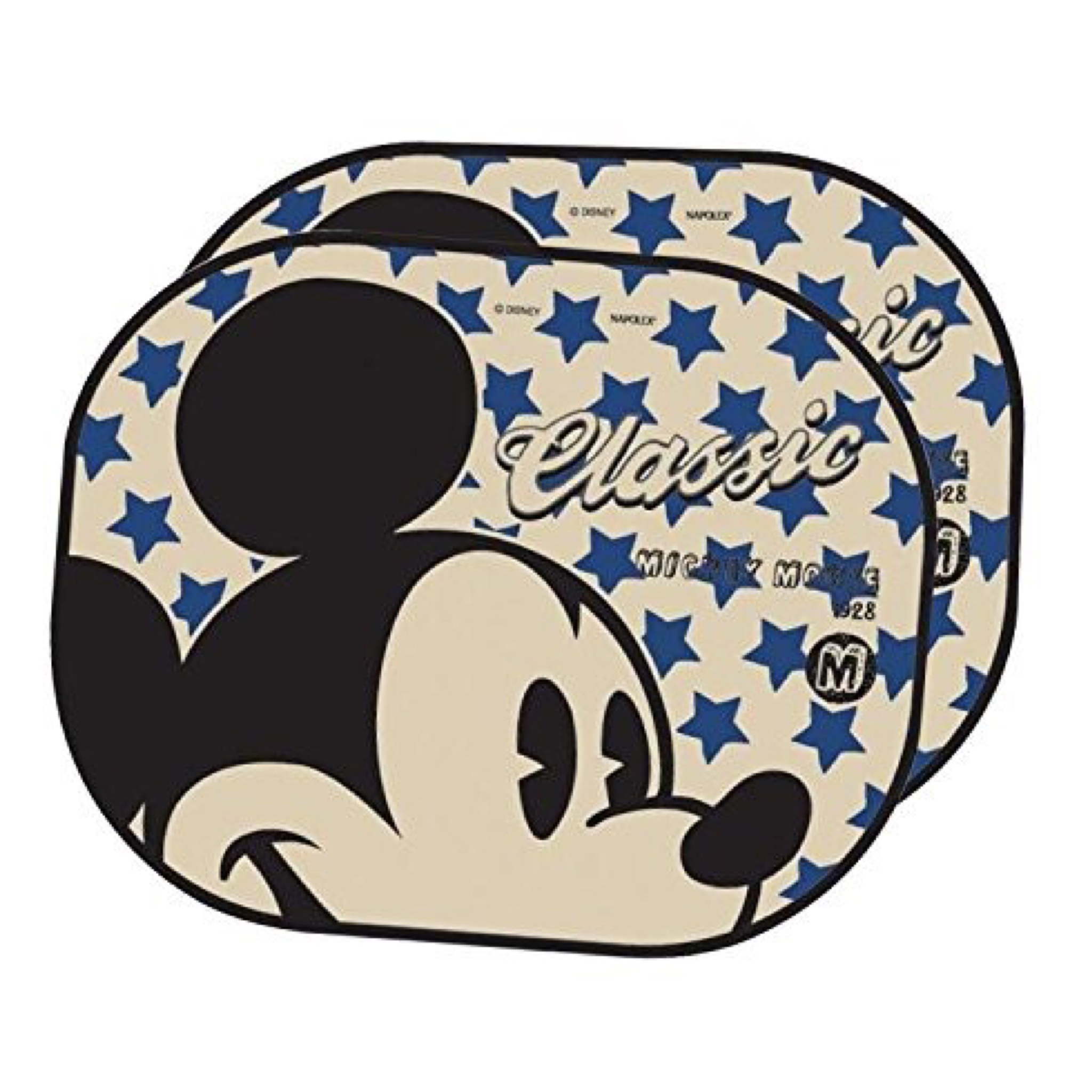 ม่านบังแดดลายตัวการ์ตูนสุดน่ารัก NAPOLEX Disney Mickey Mouse Folding Window Sunshades (Pack of 2)