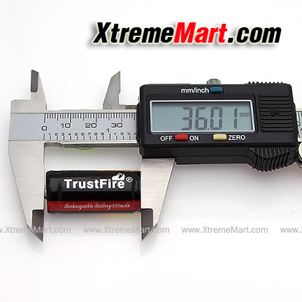 แบตเตอรี่ชาร์จ TrustFire R123A 16340 3.7V 880mAh Li-ion มีวงจรป้องกัน (ราคาต่อก้อน)