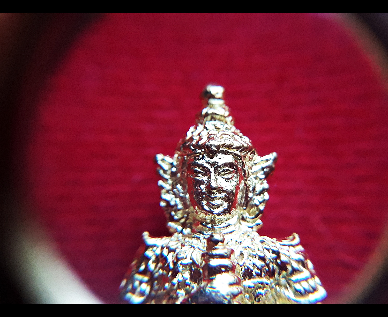 รูปหล่อ ท้าวเวสสุวรรณ (2หน้า เทพ ยักษ์) (ขนาดพกพา ห้อยคอ ) เนื้อทองลำอู่ ปี2563 #รับประกันแท้ - หลวงพ่อเล็ก วัดท่าขนุน (ปลุกเสก ณ วัดพุทธพรหมยาน)