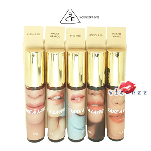 ขายส่ง 365.- (เลือกสีด้านใน) 3CE Take a Layer Tinted Water Tint ลิปทิ้นซีทรูสีสดใส รู้สึกสบายปาก ติดทน ทาได้ทั้ง Ombre และทาแทนลิป
