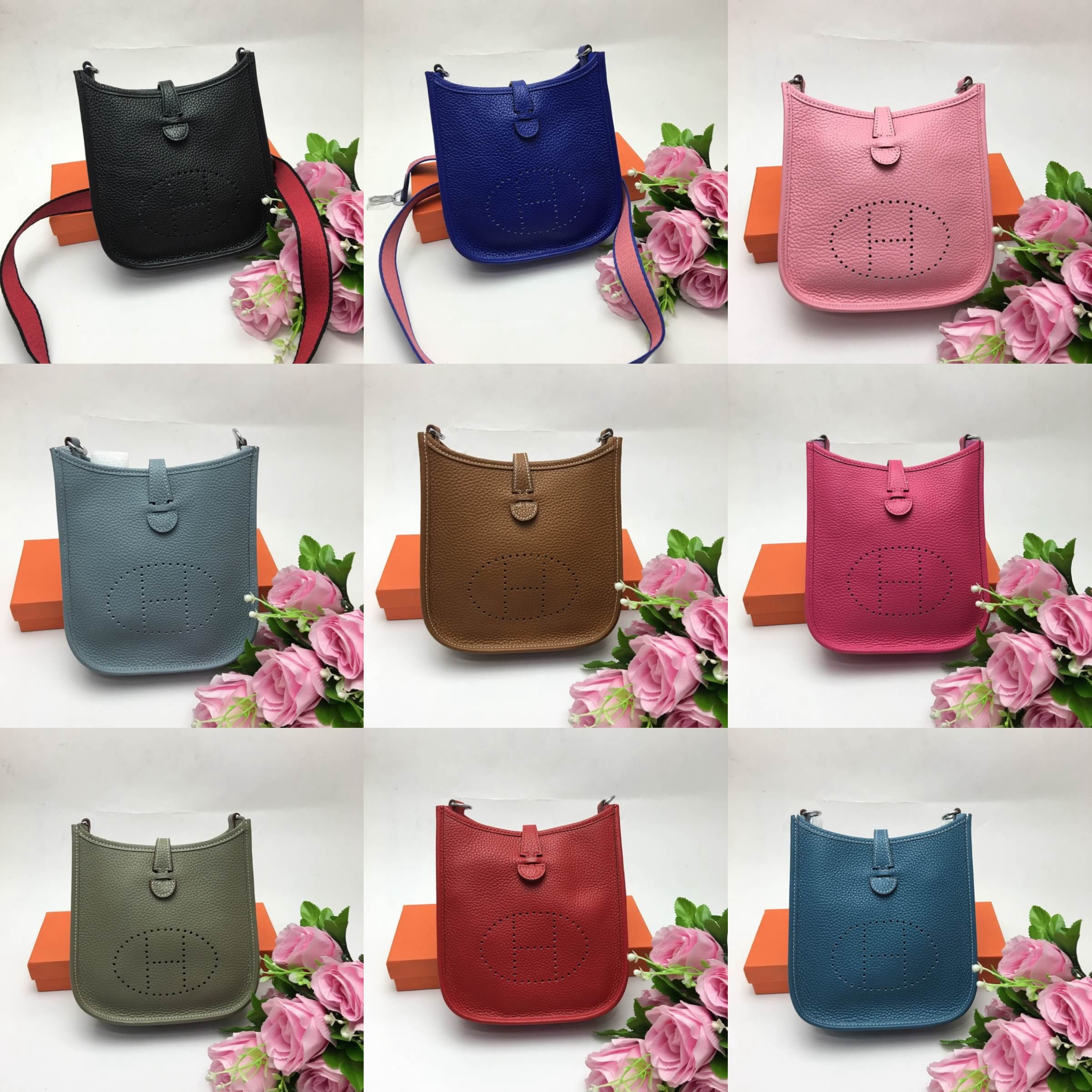 กระเป๋า hm evelyn mini 7 นิ้ว รุ่นใหม่สายสองสี มีหลายสี ถามเพิ่มเติมได้ค่ะ สต็อกเปลี่ยนตลอด