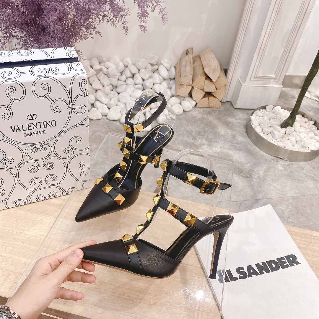 รองเท้า valen หนังแท้ size 34-42 สูง 9.5 cm แบบรัดส้นและไม่รัดส้น พื้นยาง 2990 พื้นหนัง 3500