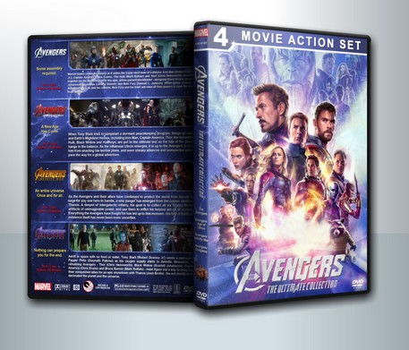 Marvel's The Avengers ดิ อเวนเจอร์ส Avengers Age of Ultron อเวนเจอร์ส มหาศึกอัลตรอนถล่มโลก Avengers Infinity War Endgame ( 4 DVD )