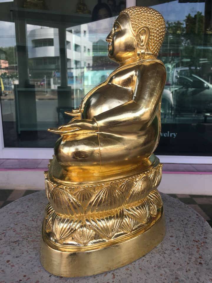 รูปหล่อ พระสังกัจจายน์ เนื้อทองเหลือง ปิดทองแท้ (หน้าตัก9นิ้ว)