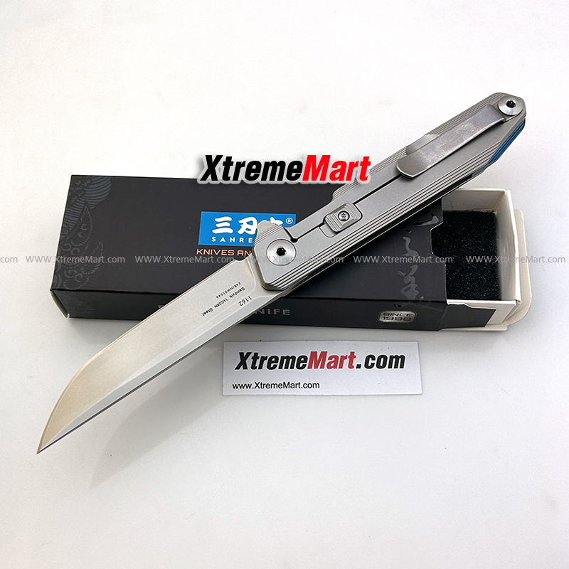 มีดพับ Sanrenmu รุ่น1162 ใบมีดสแตนเลสแข็งพิเศษ 14C28N จุดหมุนตลับลูกปืน