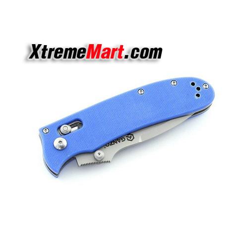 มีดพับ GANZO G704-BL (สีน้ำเงิน) Stainless Steel Folding Knife