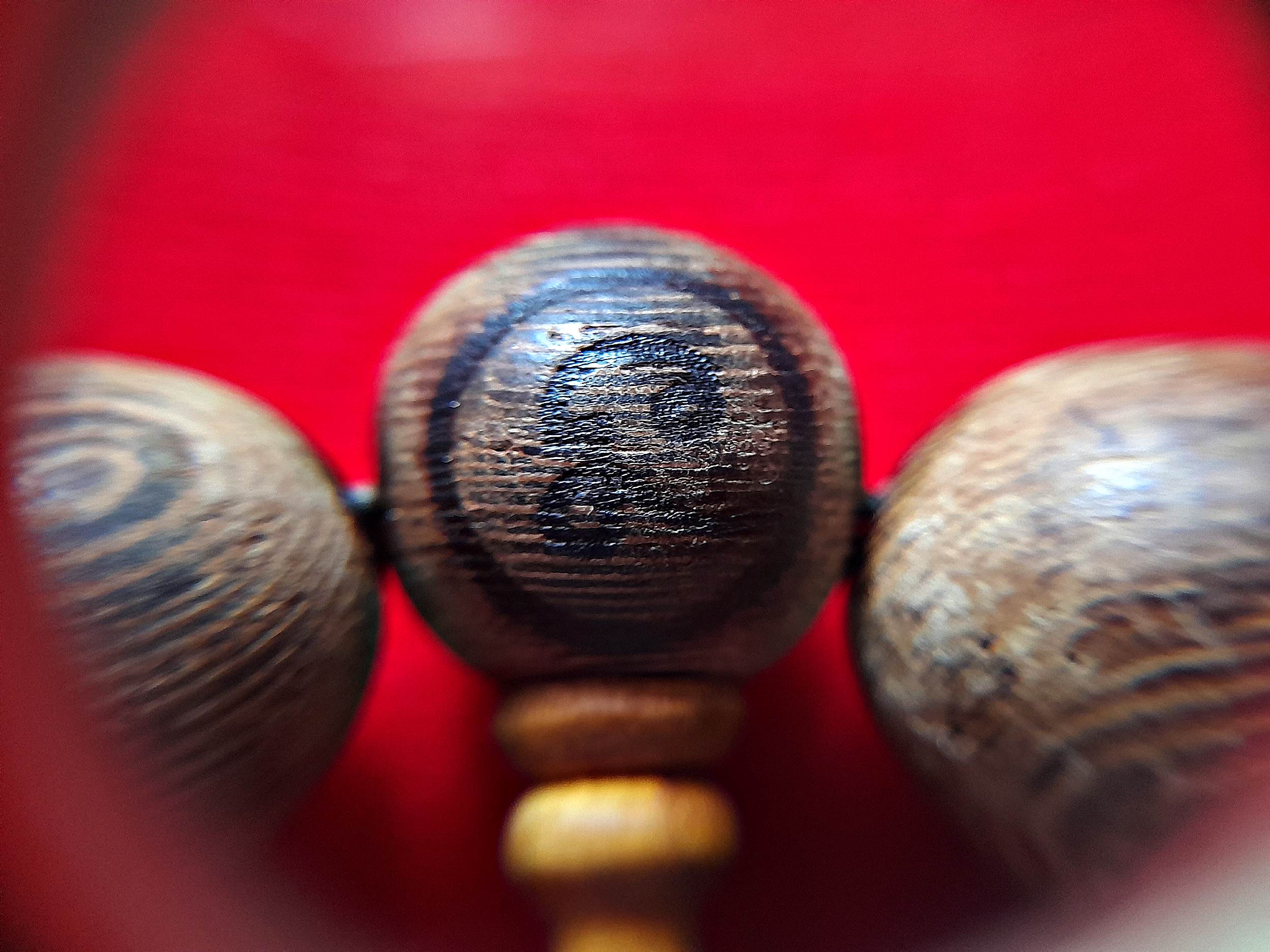 ประคำข้อมือ ยันต์ นะโมตาบอด (15เม็ด) เนื้อไม้โพธิ์จากประเทศอินเดีย ปี2563 #รับประกันแท้