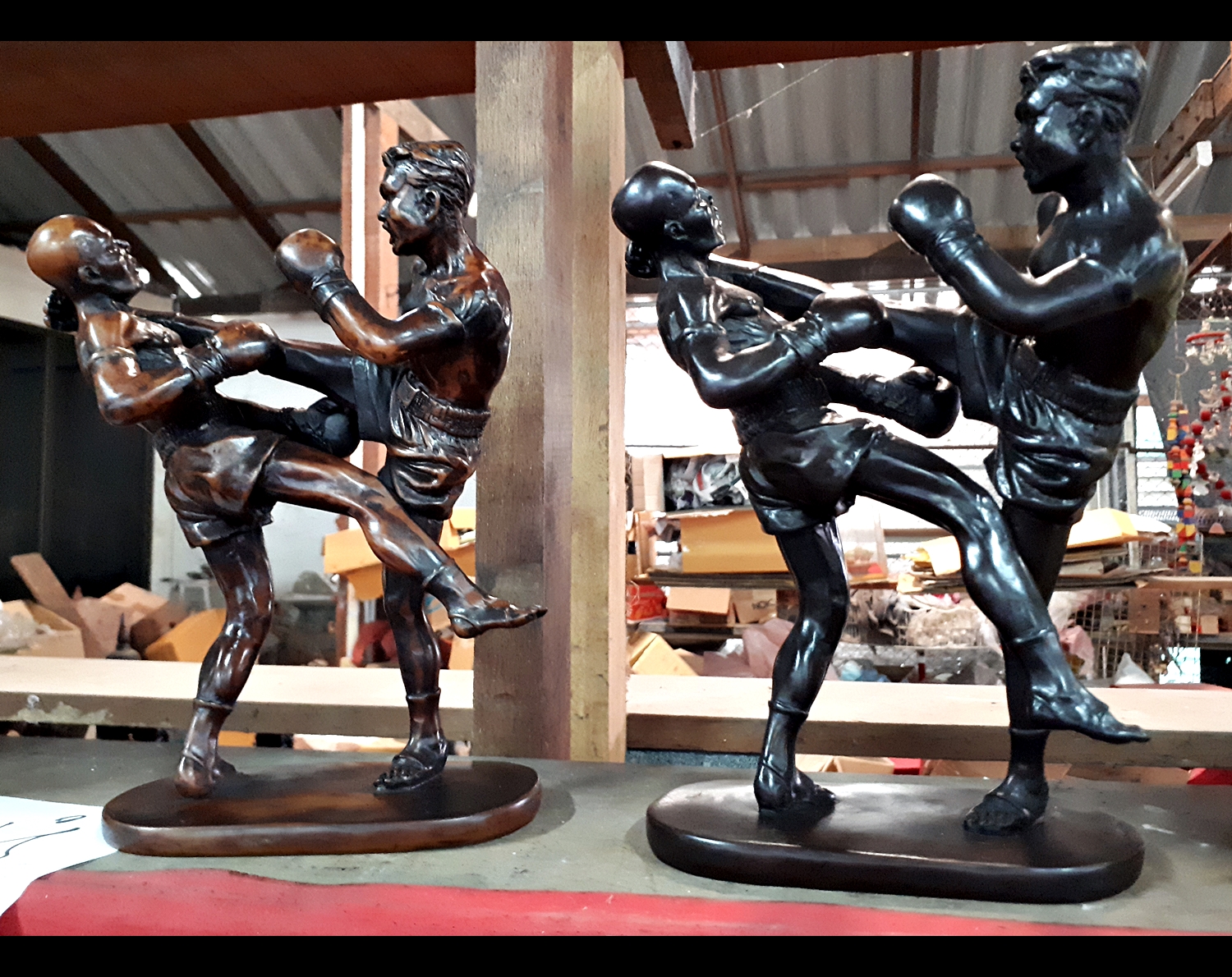 รูปปั้น รูปหล่อ มวยไทย เนื้อเรซิ่น