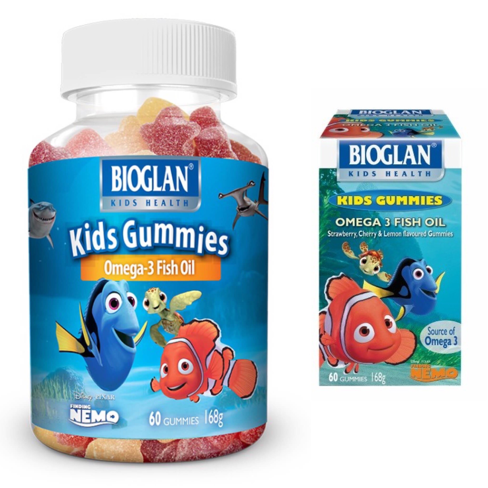 วิตามินเสริมแร่ธาตุโอเมก้า 3 จาก BIOGLAN Kids Gummies Omega-3 Fish Oil