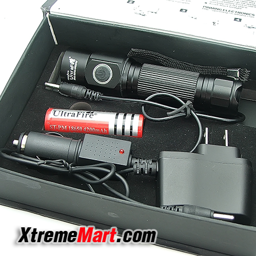 ชุดเซตไฟฉาย UltraFire รุ่น CREE 8645 9000LM 3 Mode LED Flashlight 1 x 18650