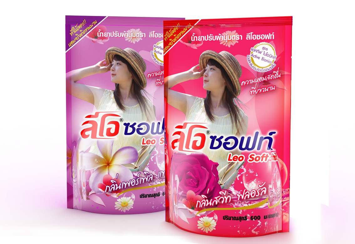 P07249 น้ำยาปรับผ้านุ่ม ลีโอ แบบซอง กลิ่นหอม 600 ml ราคาส่งต่อ 1 ลัง :24 ซอง: เฉลี่ย 8.33 บต่อซอง