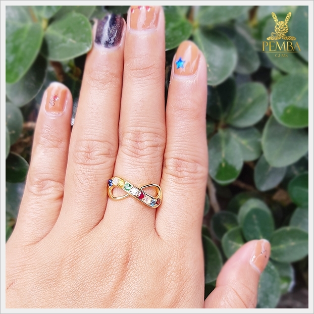 แหวนนพเก้า Infinity เสริมบารมี มงคลโชคลาภ(สามารถสั่งทำได้ค่ะ)