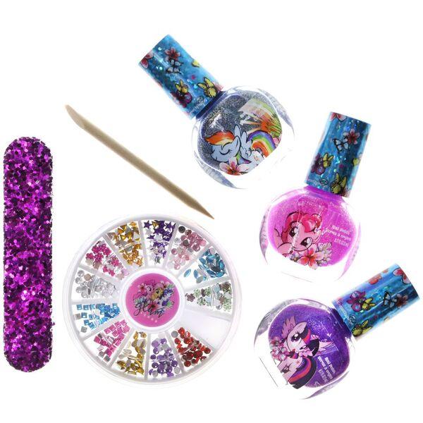 ชุดยาทาเล็บปลอดสารพิษพร้อมอุปกรณ์ตกแต่งเล็บ Townleygirl My Little Pony Beautiful Nail Set