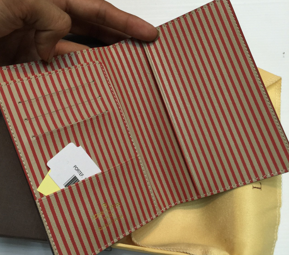 ซองใส่พาสปอร์ต lv passport cover รุ่นใหม่ 2015 สีน้ำตาล ลาย monogram
