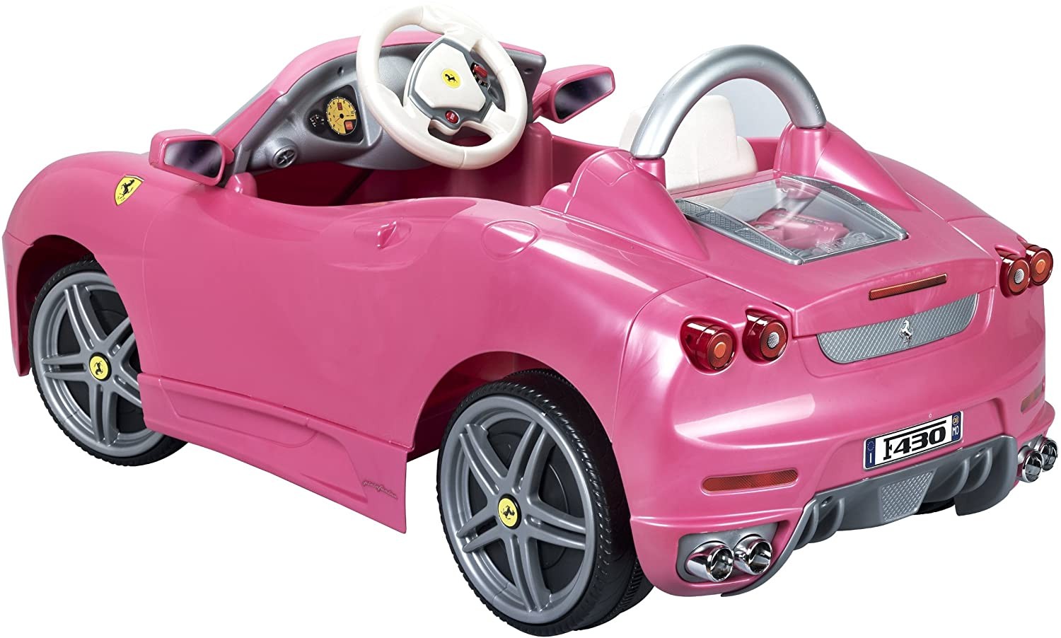 รถแบตเตอรี่สำหรับเด็ก Feber Ferrari F430 6-Volt Battery Powered Ride-On (Pink)