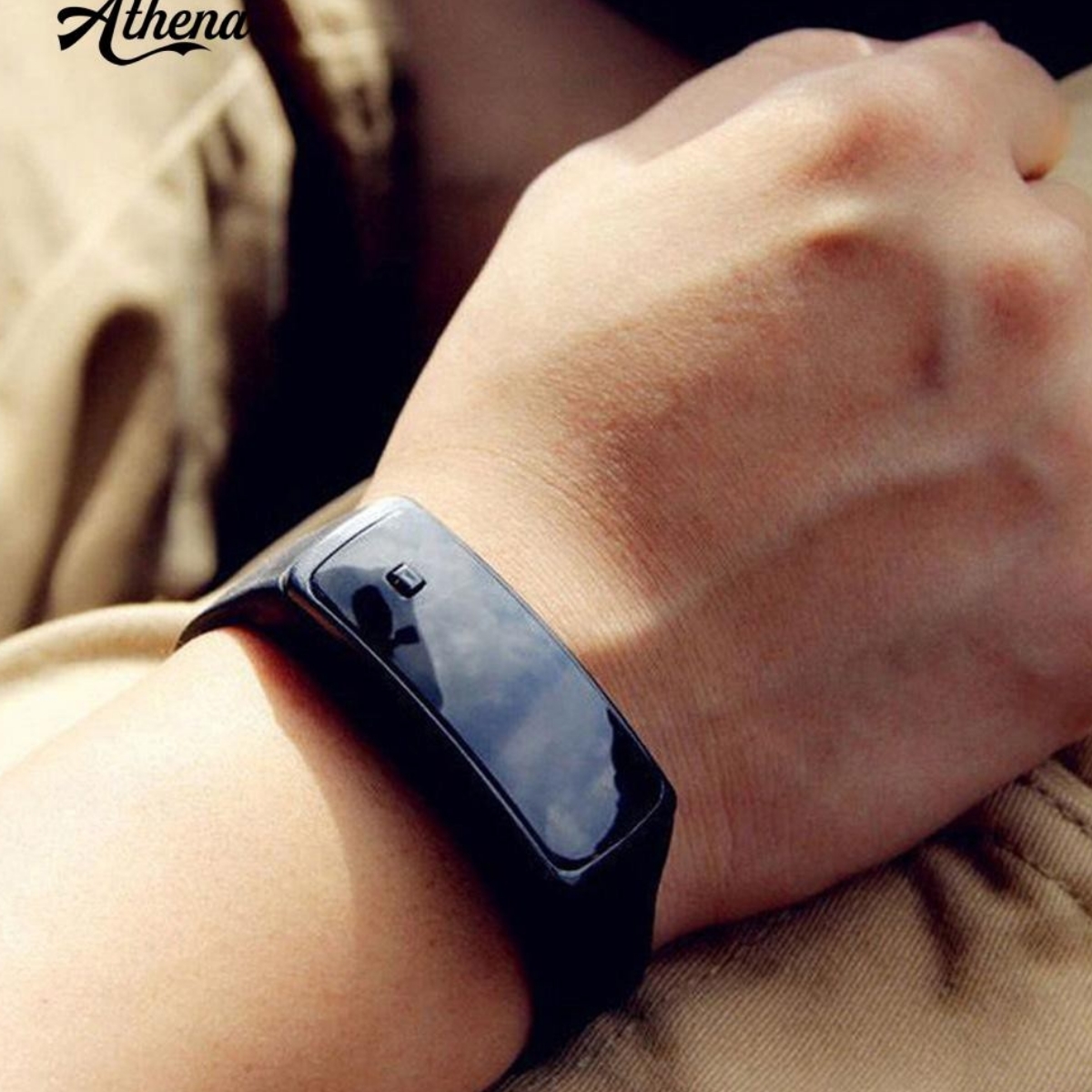 นาฬิกาข้อมือดิจิตอลLEDสายซิลิโคน