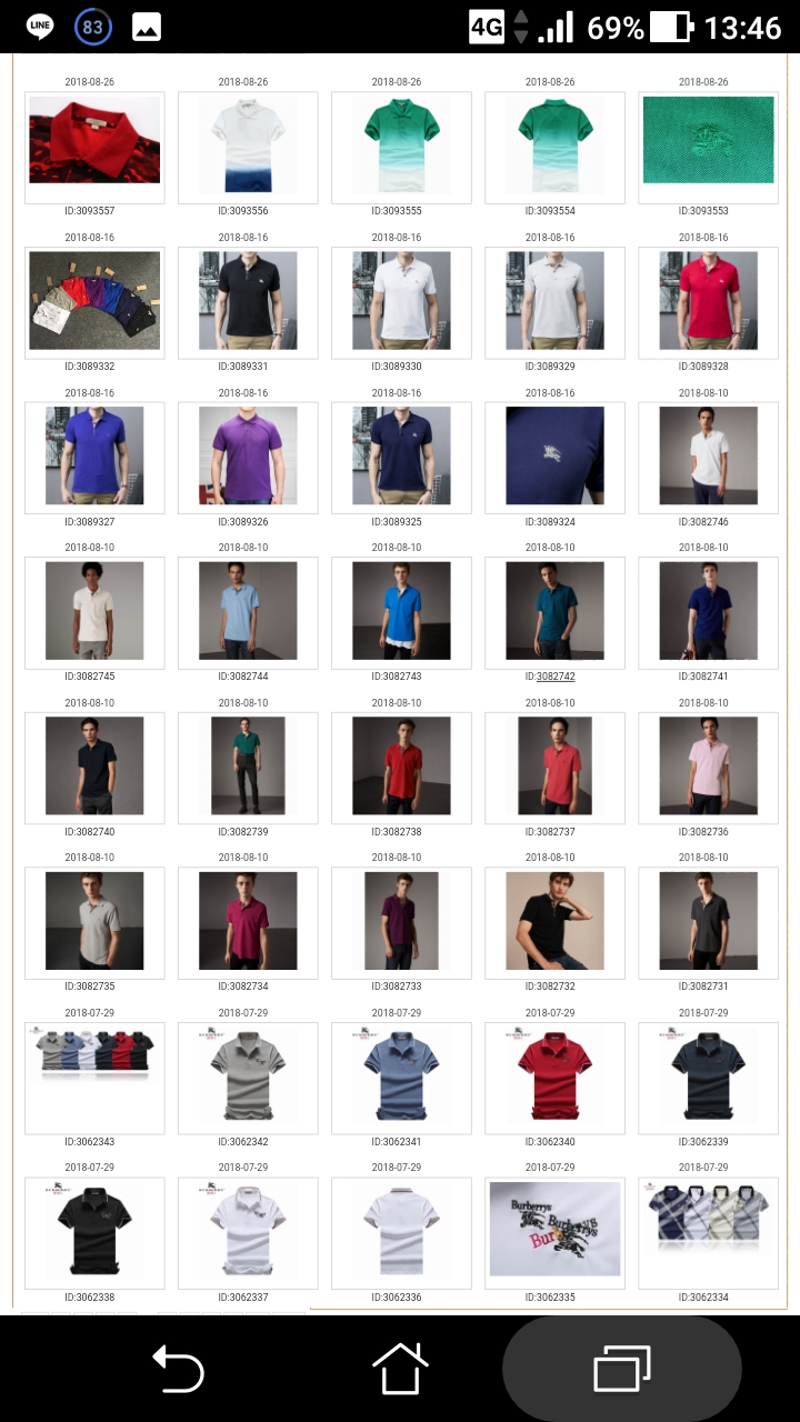 Pre order เสื้อโปโล bb ชายแขนสั้น