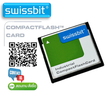 SWISSBIT, SFCF0512H1BK1TO-I-MS-553-SMA ,Compact Flash Card,512MB ,C-300 ,SLC, -40°C ~ 85°C