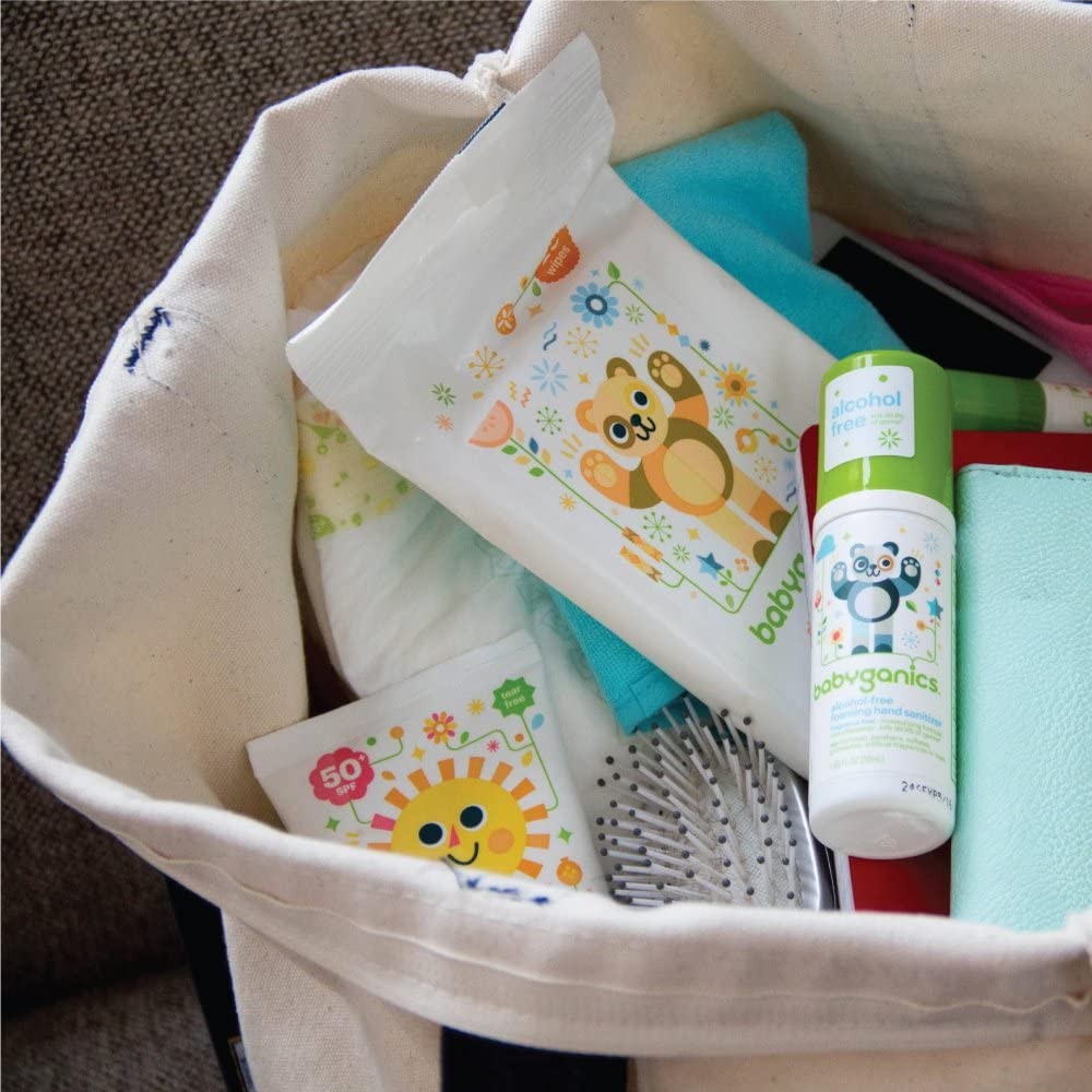 โฟมทำความสะอาดมือปลอดสารพิษ Babyganics On-The-Go Alcohol-Free Foaming Hand Sanitizer