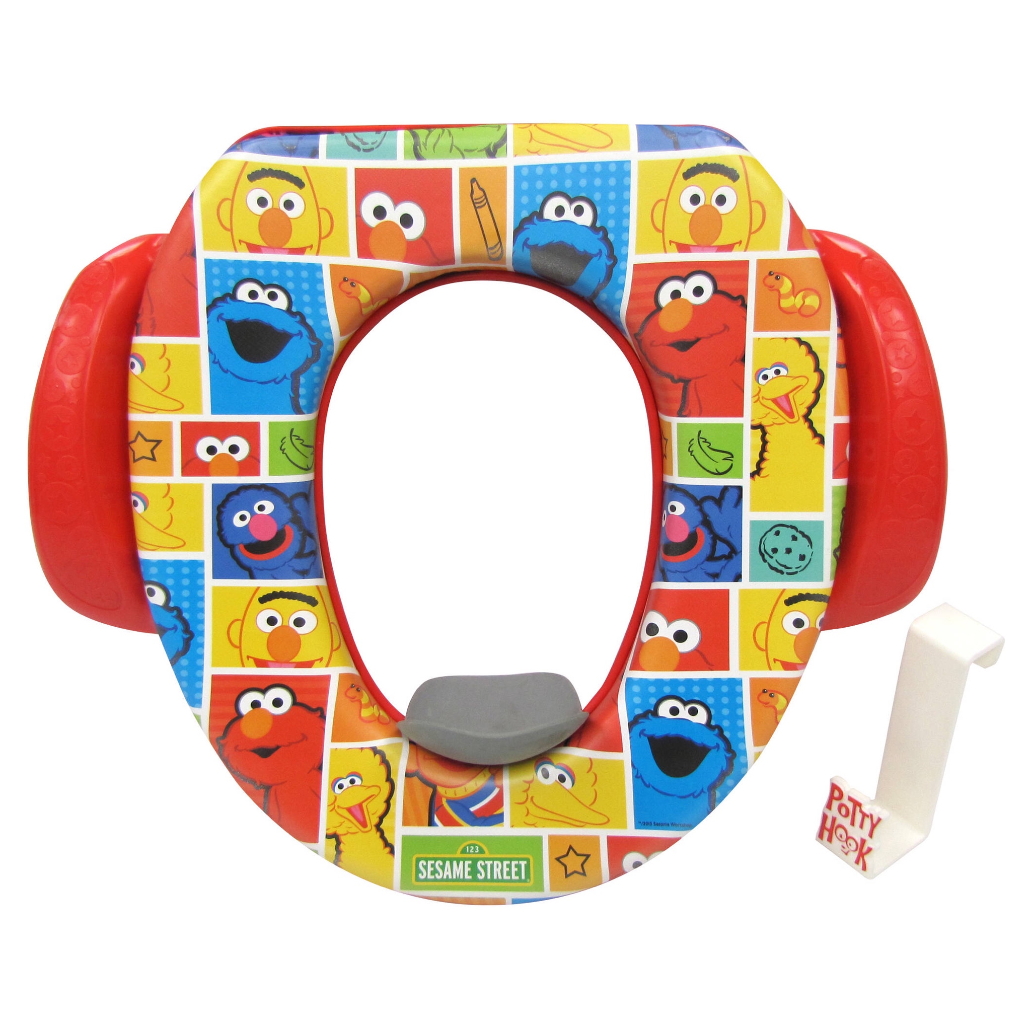 อุปกรณ์รองนั่งชักโครกสำหรับเด็ก Sesame Street Soft Potty Seat