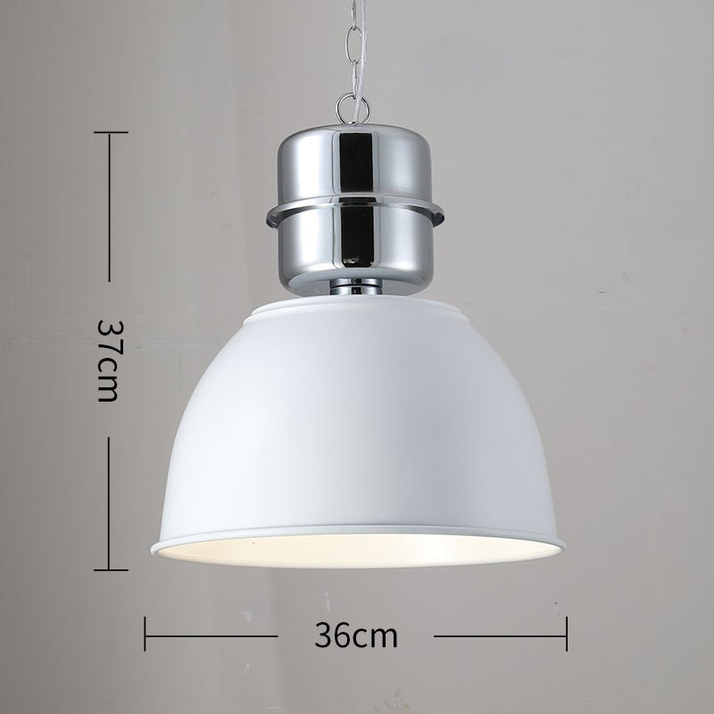 โคมไฟแขวนเพดานทูโทนหัวโคมทรงกระบอกเตี้ยชุบโครเมี่ยมสไตล์ Industrial [IS-2306]