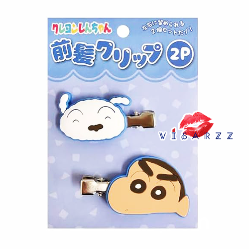 (#3424 ชินจัง-ชีโร่) Crayon Shin-Chan Hair Clip กิ๊บชินจัง กิ๊บติดผมญี่ปุ่น 1 คู่ สุดคิวท์