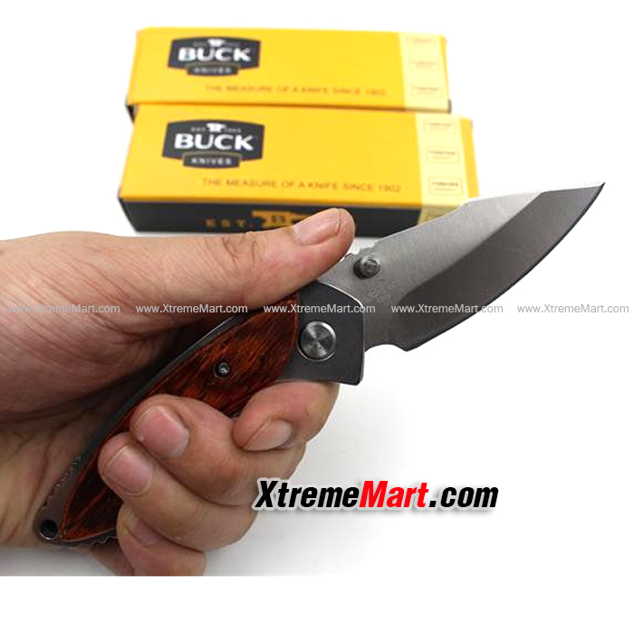มีดพับ Buck 271 Small Folding Knife Outdoor Hiking Backpack Pocket Knives Titanium Multi Tools