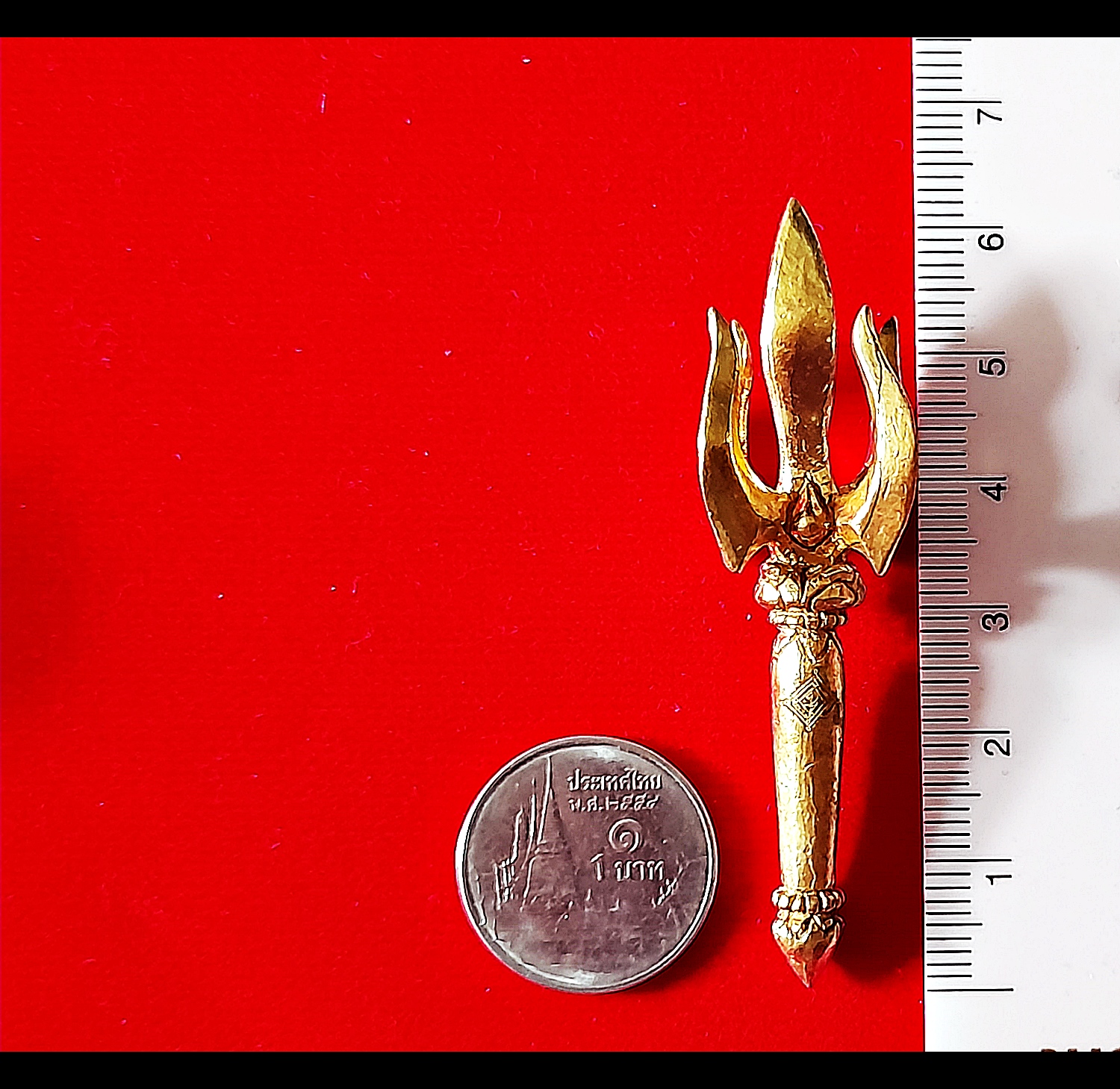 วชิราวุธ(สุดยอดอาวุธของพระอินทร์) (ขนาดใหญ่ 6.2ซม) เนื้อโลหะมหาชนวน (ปลุกเสก9พิธี)ปี2564 #รับประกันแท้ - อฐิษฐานจิตโดย หลวงพ่อเล็ก วัดท่าขนุน (พิธีพิชัยสงครามโบราณ หลวงปู่พระมหาเถรคันฉ่อง วัดป่าแก้ว มาสงเคราะห์)