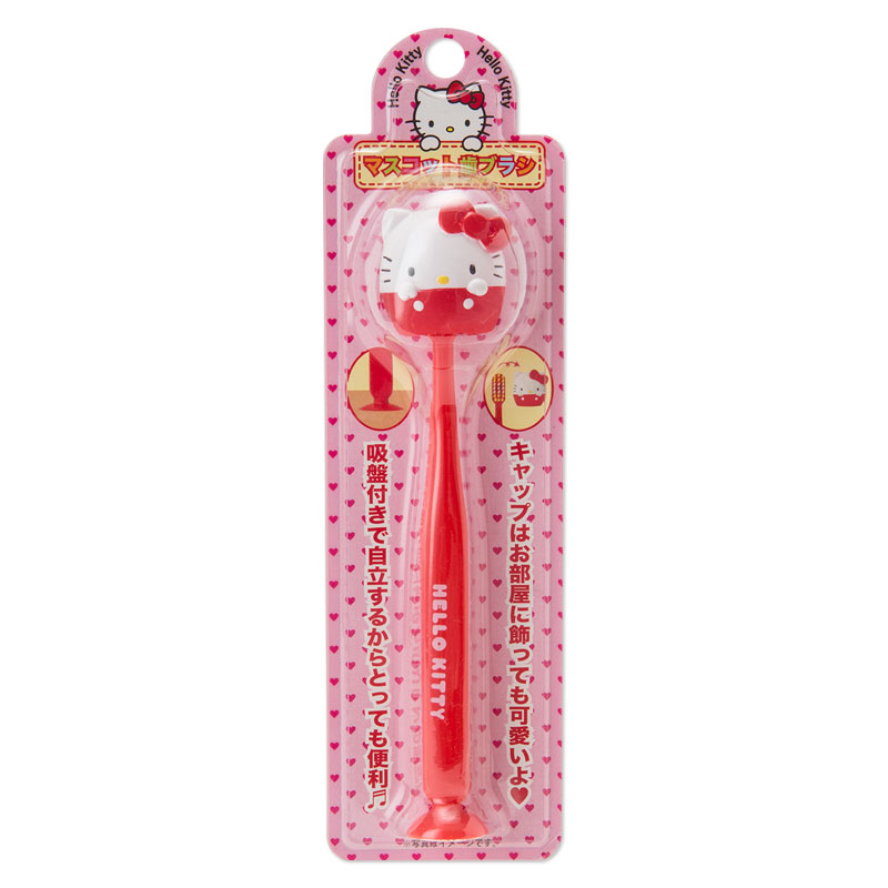 แปรงสีฟันพร้อมฝาครอบแปรงสำหรับเด็ก Sanrio Hello Kitty Toothbrush with Suction Cup & Cap