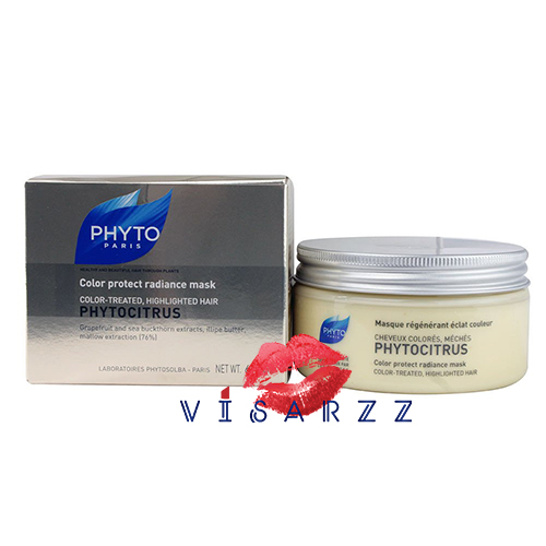 (กล่องบุบ) Phyto Paris Phyto Phytocitrus Color Protect Radiance Mask 200mL มาส์กช่วยบำรุงสำหรับผมทำสี ให้สีผมติดทนนานไม่เปลี่ยนสี