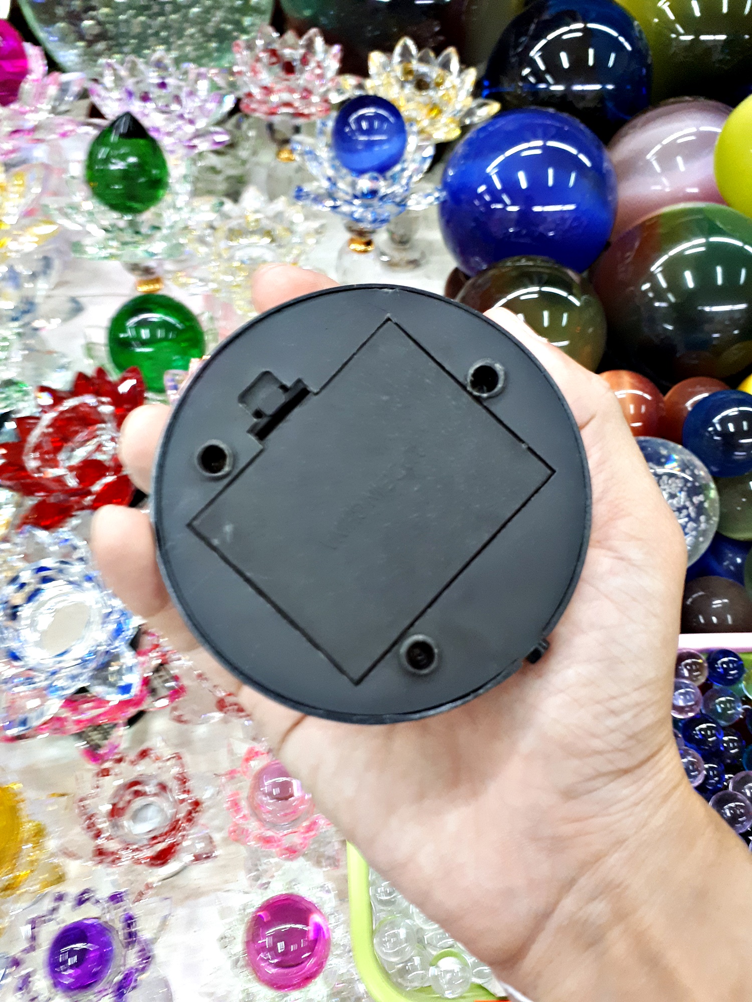 ฐานไฟส่องสว่าง สำหรับ วางลูกแก้ว ขนาด กลาง