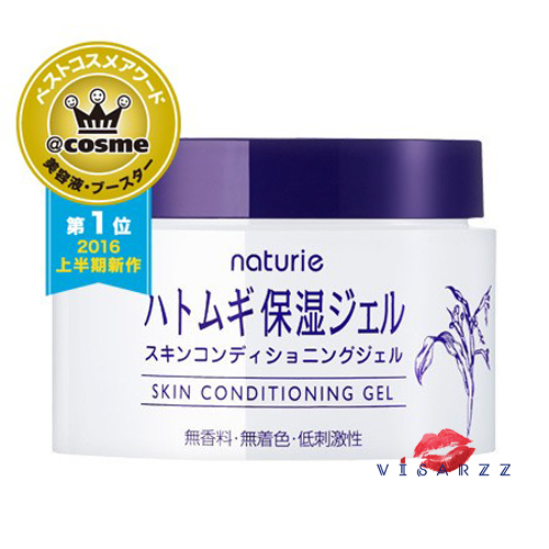 (อันดับ 1 รางวัล @Cosme) Naturie Skin Conditioning Gel 180g เจลอุดมไปด้วยด้วยสารสกัดจากธรรมชาติจากลูกเดือย และสารอันทรงคุณค่า ปราศจากน้ำมันที่ก่อให้เกิดความอุดตัน ครีม ญี่ปุ่น กระปุกนี้จึงให้สัมผัสเจลชุ่มชื้น ไม่เหนียวเหนอะหนะ ให้ความชุ่มชื้นสู่ผิว ให้สวย