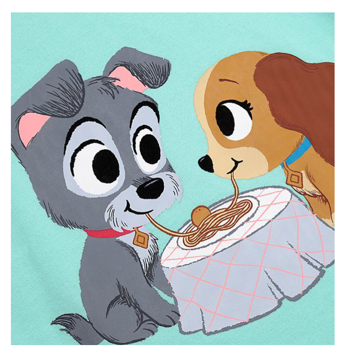 ชุดลำลองพร้อมกางเกงเลคกิ้งสำหรับเด็ก Disney Lady and the Tramp Furrytale Friends Sweatshirt and Leggings for Kids