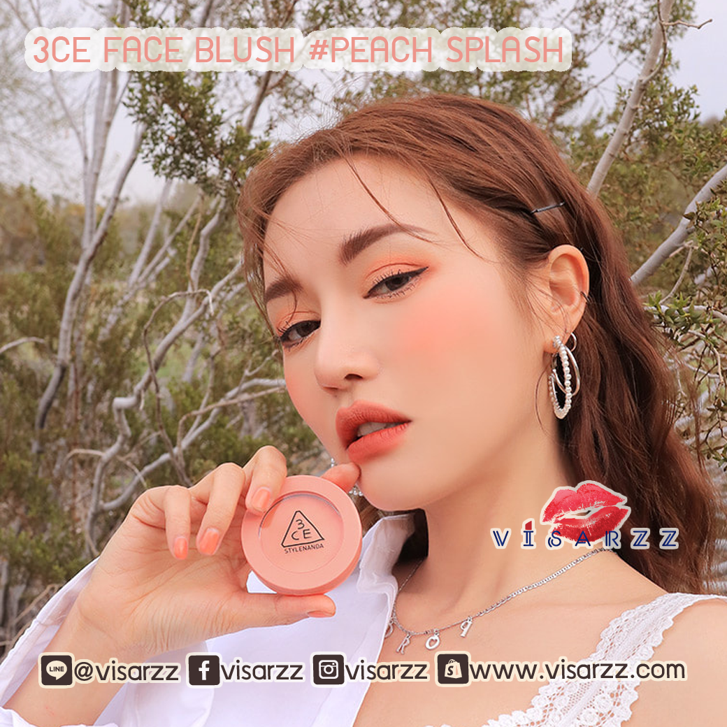 3CE Face Blush # Peach Splash บรัชออนเนื้อนุ่มสีละมุน เม็ดสีชัด ติดทนทั้งวัน