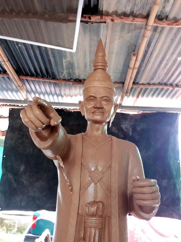 รูปหล่อเทพ รูปปั้น ทันใจ เนื้อโลหะทองเหลือง ลงสี (สูง2.3เมตร) (งาน สั่งทำใหม่ Pre-Order)