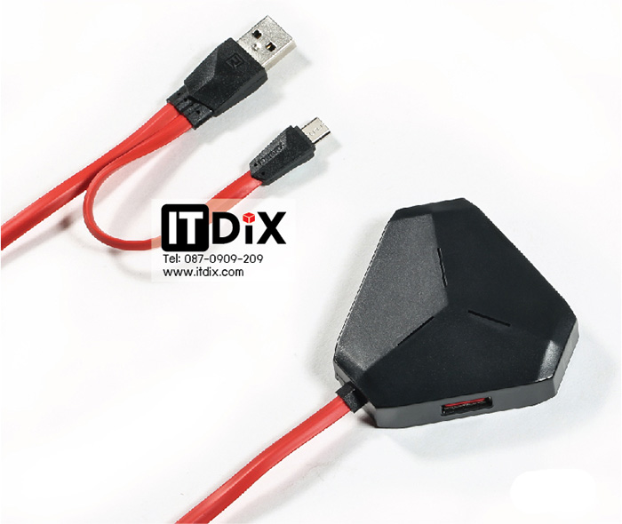 OTG HUB Remax Aliens RU-U3 แบบ 3 USB