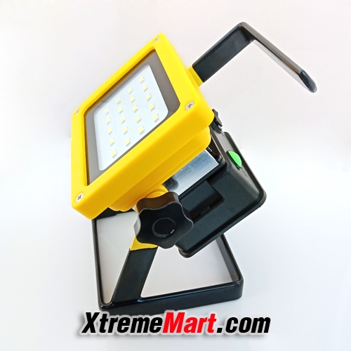 ไฟฉายสปอร์ตไลท์ 2136 20 LED 30W 2400 LM Cree-XM-L Rechargeable LED Floodlight Outdoor Camping Lamp Floodlight 3x18650