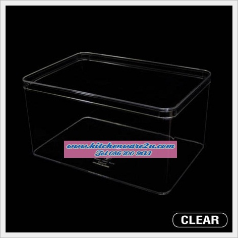 P06580 กล่องเหลี่ยมใส(19.2 x 28 x 14.9 cm) No. 889 (ราคาส่งต่อ 1 โหล: 12 ใบ:เฉลี่ย 130 บต่อใบ)