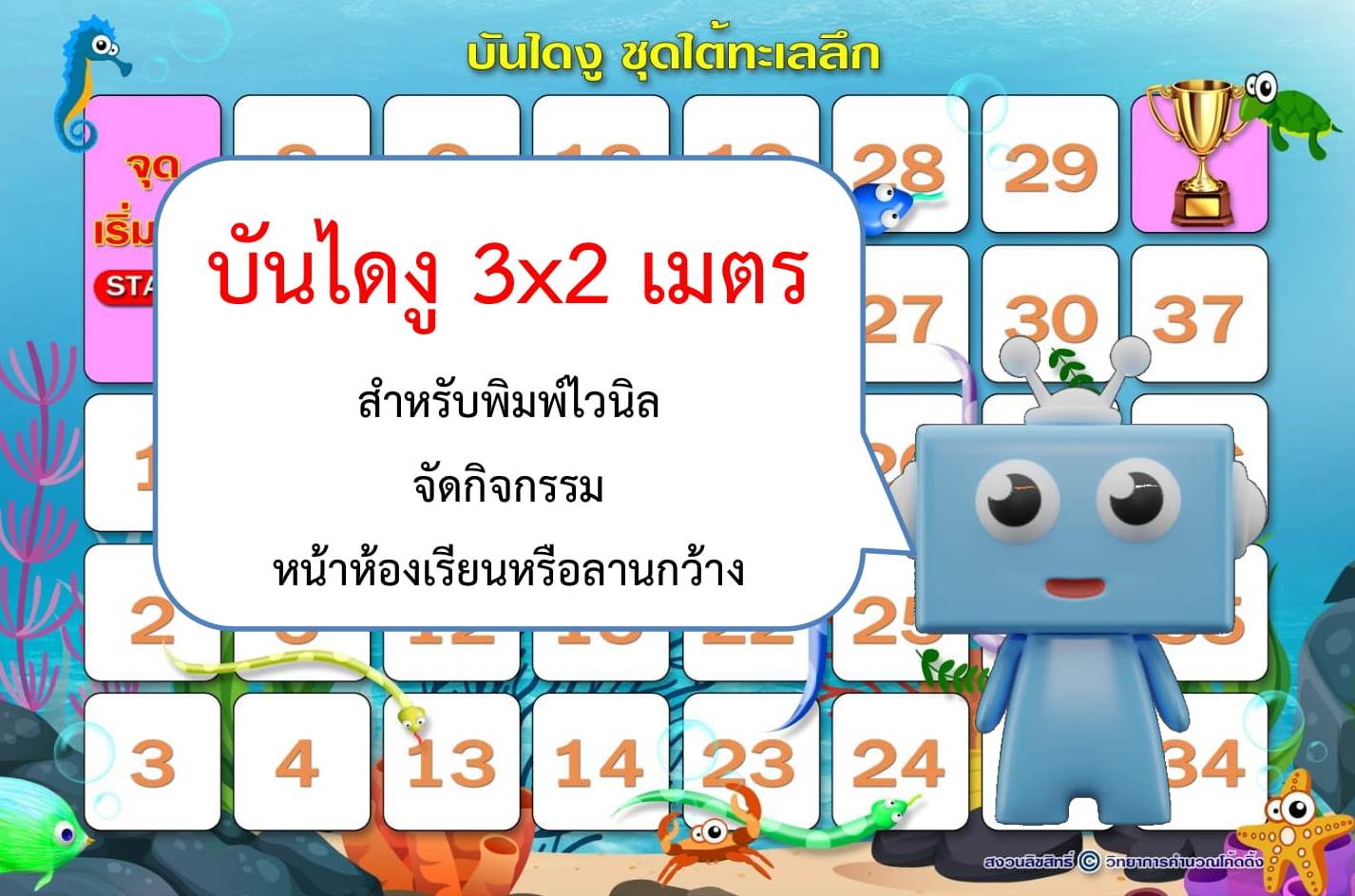 บันไดงู 3x2เมตร ชุดใต้ทะเลลึก