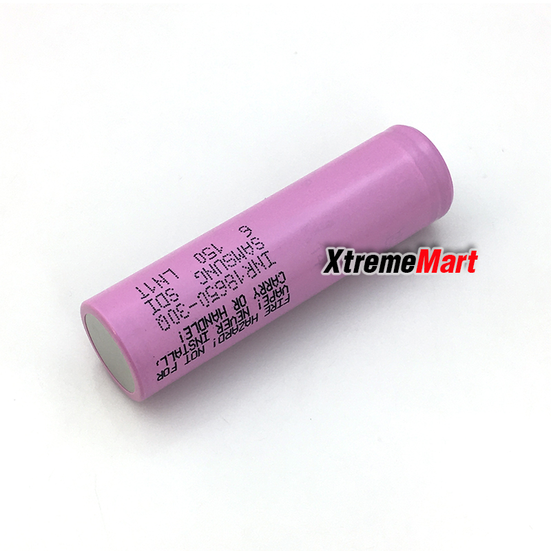 แบตเตอรี่ SAMSUNG INR18650-30Q 3.7V 18650 3000mAh high drain 20A battery