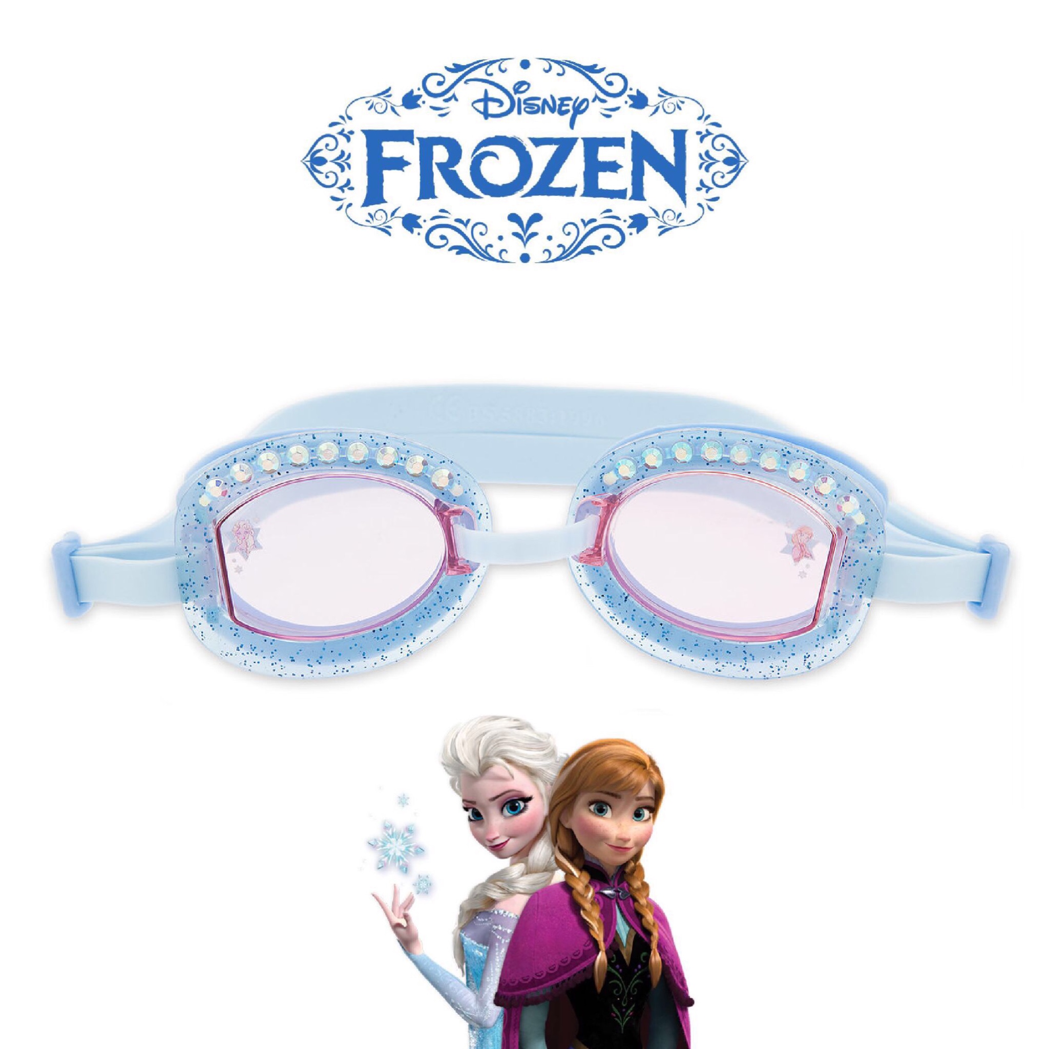 แว่นตาว่ายน้ำสำหรับเด็ก Disney Swim Goggles for Kids (Anna and Elsa)