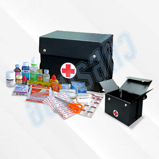 ชุดกระเป๋าปฐมพยาบาล,กล่องยาฉุกเฉิน EMS First Aid Box - รุ่น :: FB•10206-1