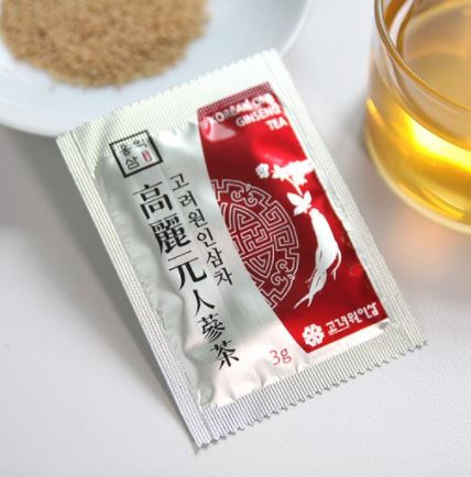 (1 กล่อง 100 ซอง) Korea One Ginseng Tea ชาโสมขาว ชาโสมเกาหลี เครื่องดื่มบำรุงสุขภาพ ดื่มยามเช้า ช่วยให้สดชื่น