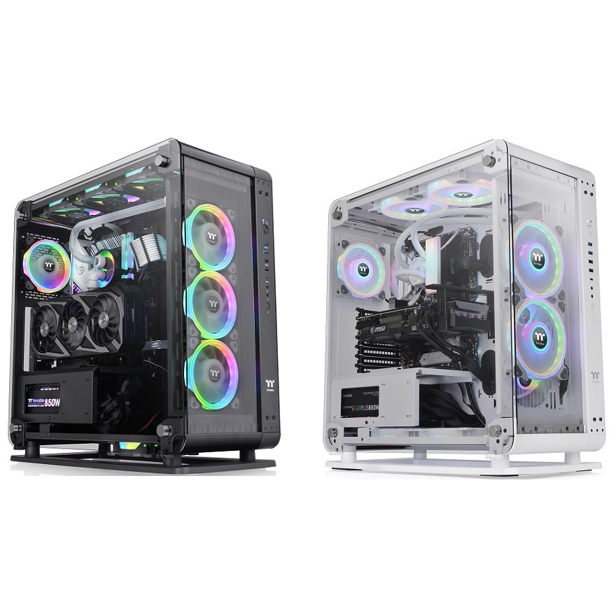 CASE THERMALTAKE CORE P6 TEMPERED GLASS SNOW / BLACK MID TOWER / CTE E600 MX