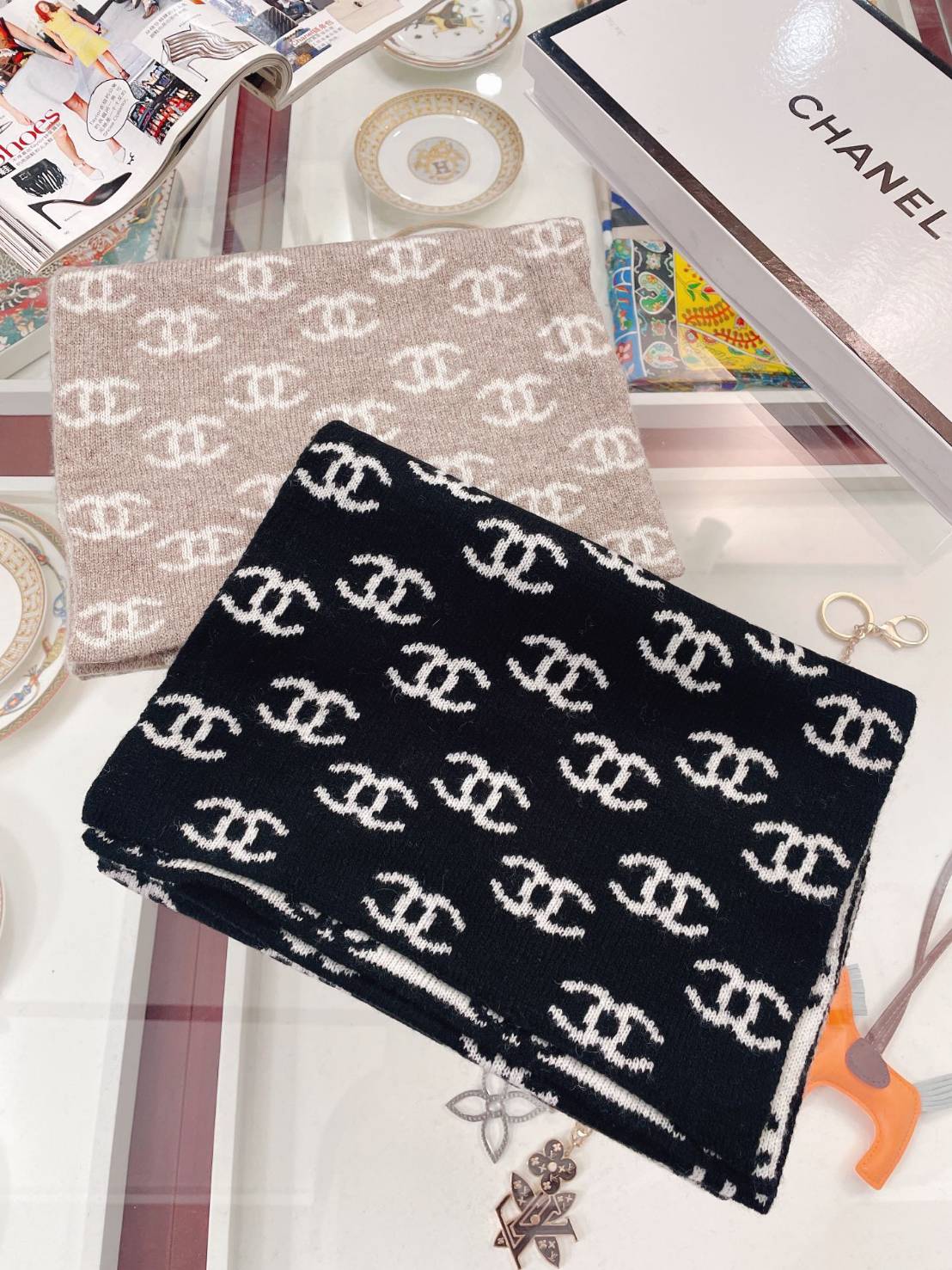 ผ้าพันคอ cn cashmere 30x180 cm