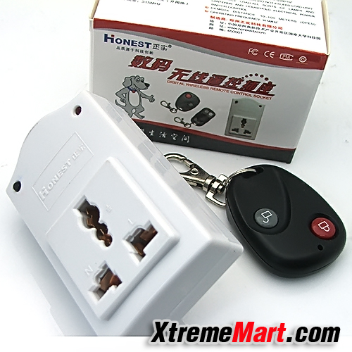 รีโมท RF Wireless Remote Control AC Power Socket (AC 220V/500W)