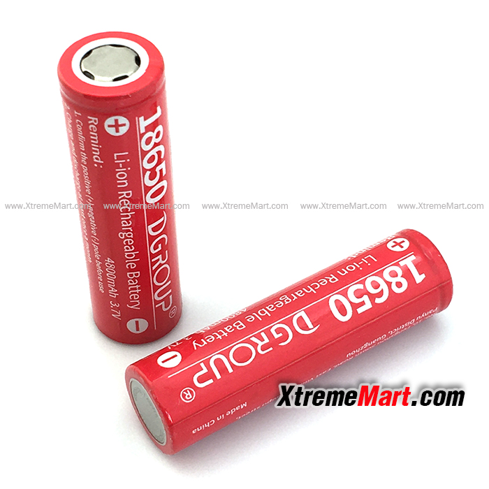 แบตเตอรี่ 18650 ความจุสูง 4800mAh D-Group แท้ Rechargeable 3.7V 18650 Lithium Battery หัวเรียบ (ก้อนละ)